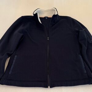 Nautica Women's Navy Knitted Jacket